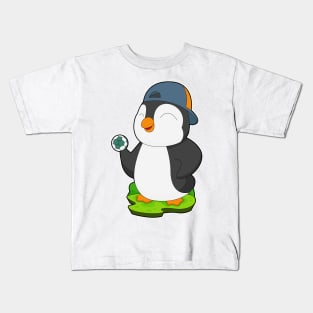 Penguin Handball player Handball Kids T-Shirt